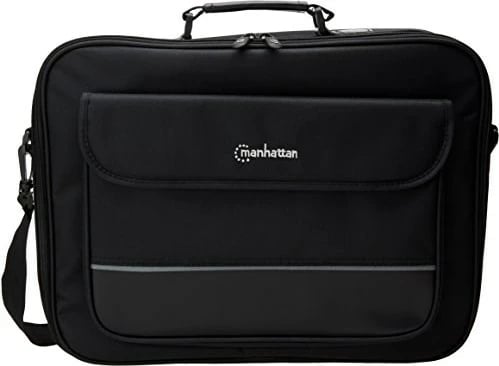 Çantë laptopi Manhattan, deri 17", e zezë