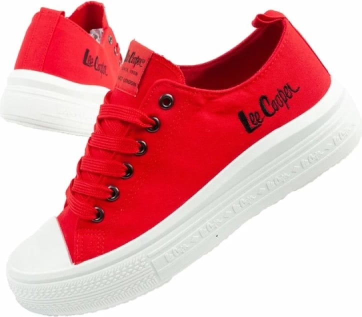 Këpucë lifestyle Lee Cooper femra, të kuqe
