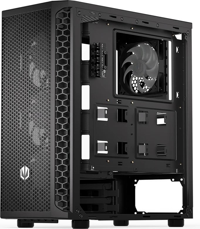 Kasë Endorfy Signum 300 ARGB, Midi Tower, xham i fortë, 4 ventilatorë ARGB, e zezë