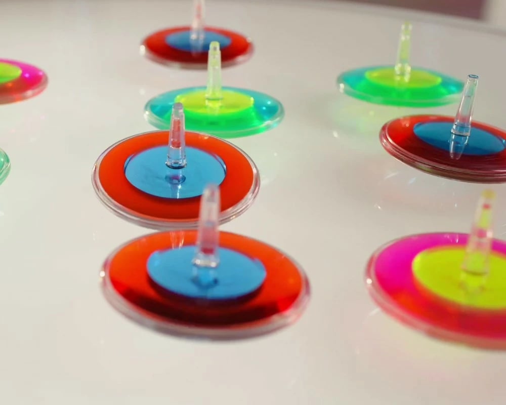 Fidget spinner Epee Lava Storm, set 12 copë, ngjyra të përziera