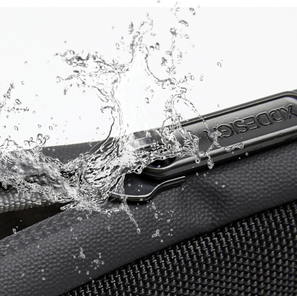 çantë shpine, XD Design, Bobby Edge P706.2501, 17L, laptop 16", kundër‑vjedhje, rPET, e papërshkueshme nga uji, e zezë