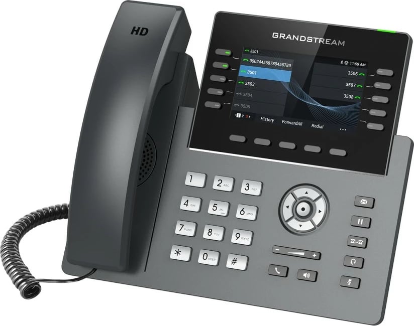 Telefon IP Grandstream GRP2615, 10 linja, i zi, i hirtë