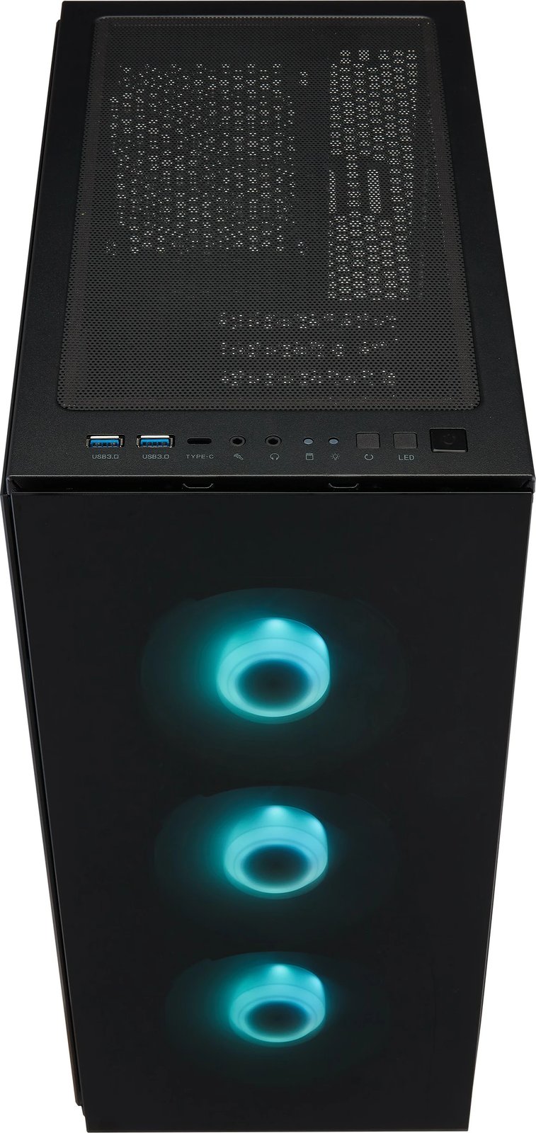 Kasë FSP CMT340 Plus, mid tower, xham i temperuar, 4x120mm fan, ARGB, e zezë
