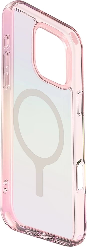 Mbështjellës UNIQ Iridescia Magclick Charging për iPhone 16 Pro Max, Rozë