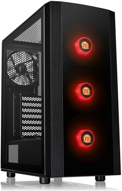 Kasë Thermaltake Versa J25 TG RGB, Midi Tower, xham i temperuar, e zezë