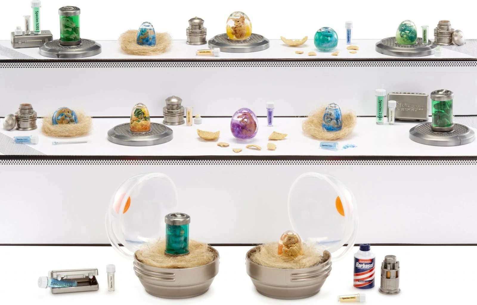 set figurinash mini dinozaurë, MGA Miniverse Jurassic World, 522553-EUC, surprizë 12 modele, 8+