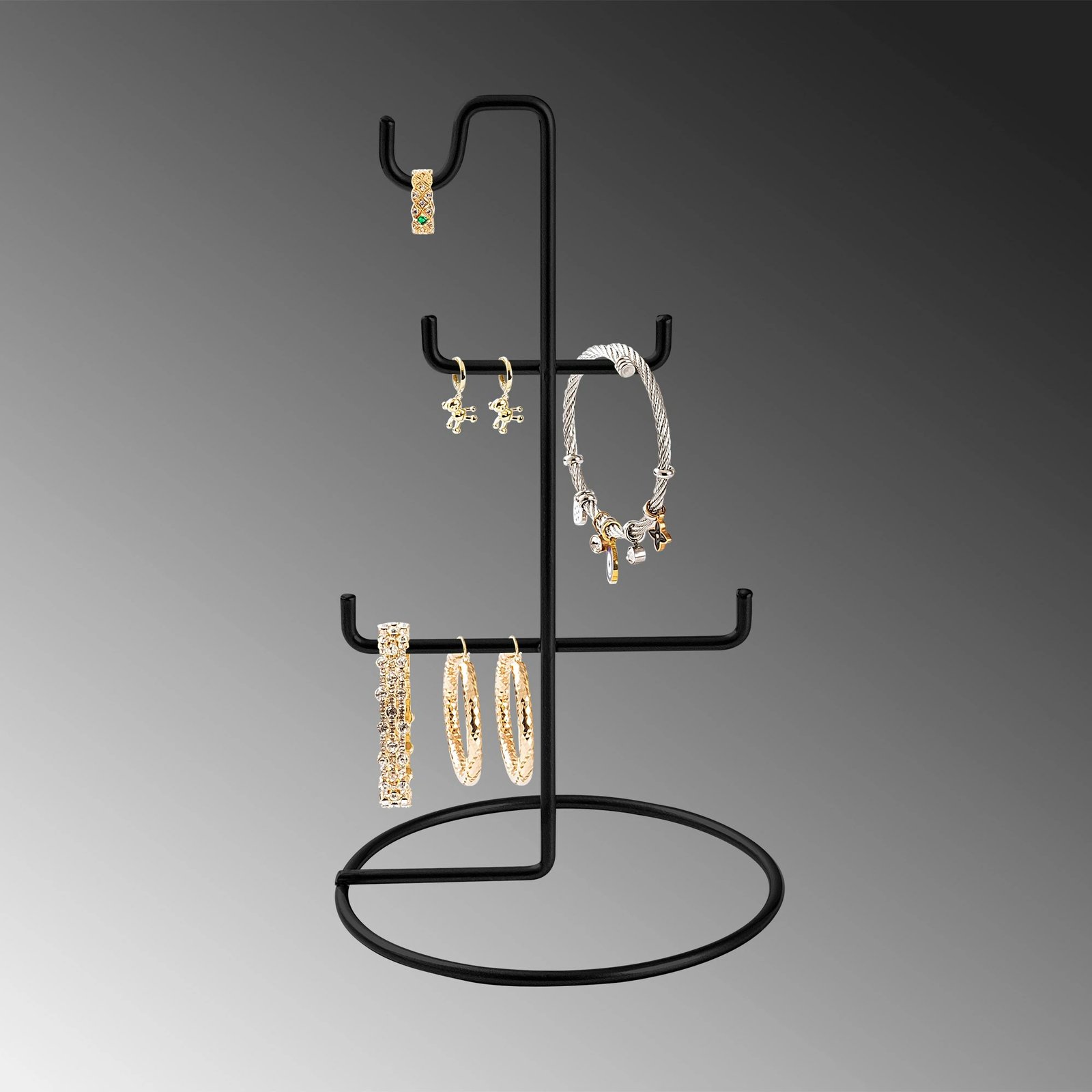 Organizues bizhuterish, dizajn Aberto, TK-003-B, ngjyrë e zezë