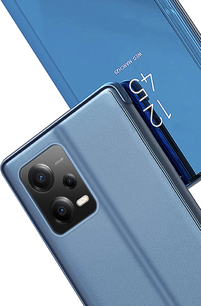 Mbështjellës Hurtel Clear View Case për Xiaomi Redmi Note 12 Pro / Poco X5 Pro 5G, me flap, i zi