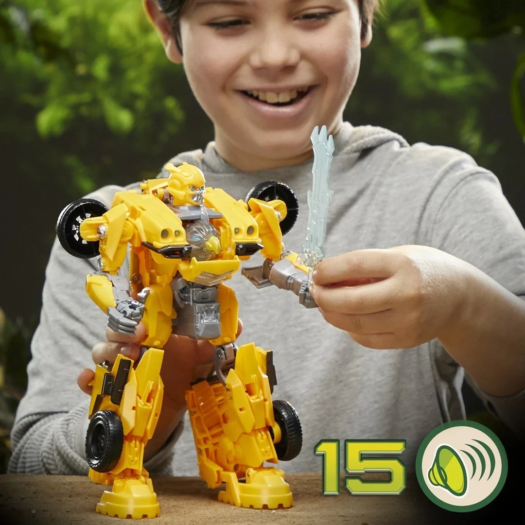 Lodër aksioni Hasbro Transformers Bumblebee, plastikë, elektronike, e verdhë