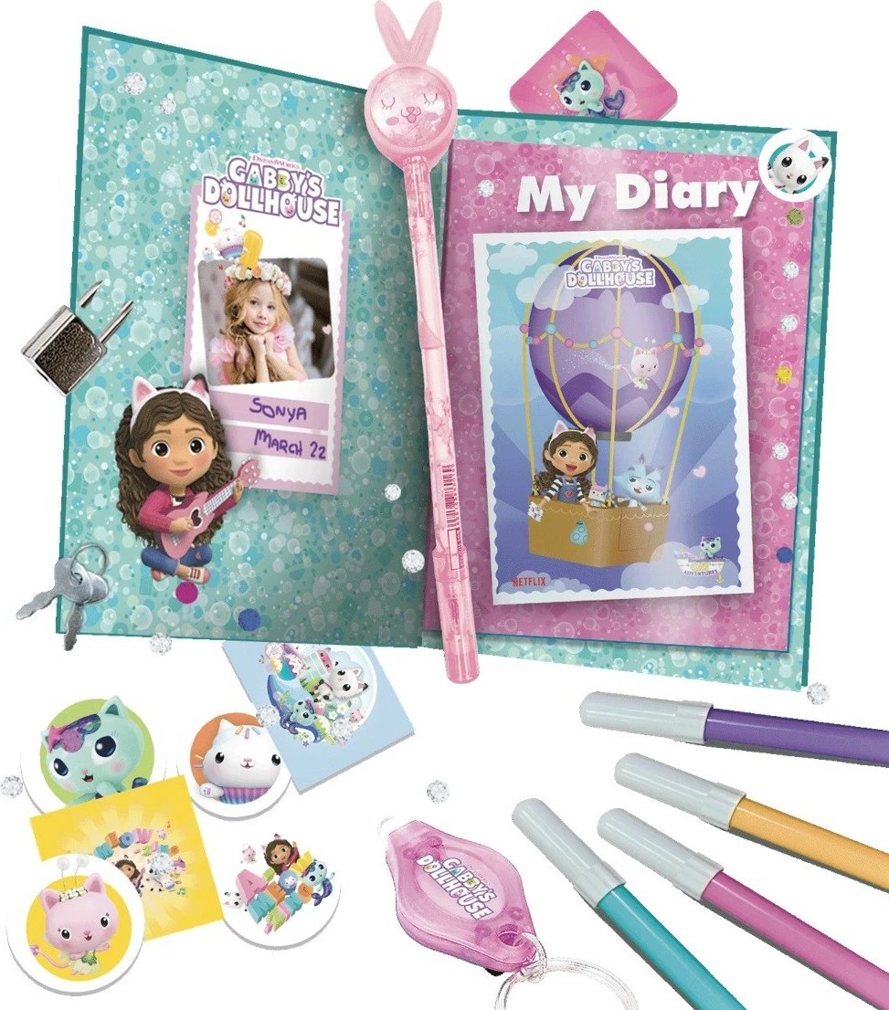 Ditar Gabby's Dollhouse Lisciani 304-106271, me stilolapsa magjikë dhe bravë, për vajza