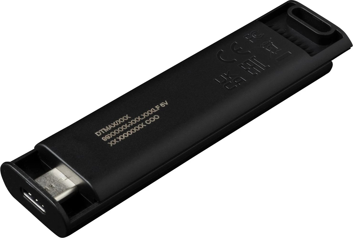 USB Kingston DataTraveler 256GB Max 1000R/900W, USB 3.2 Gen 2, e zezë