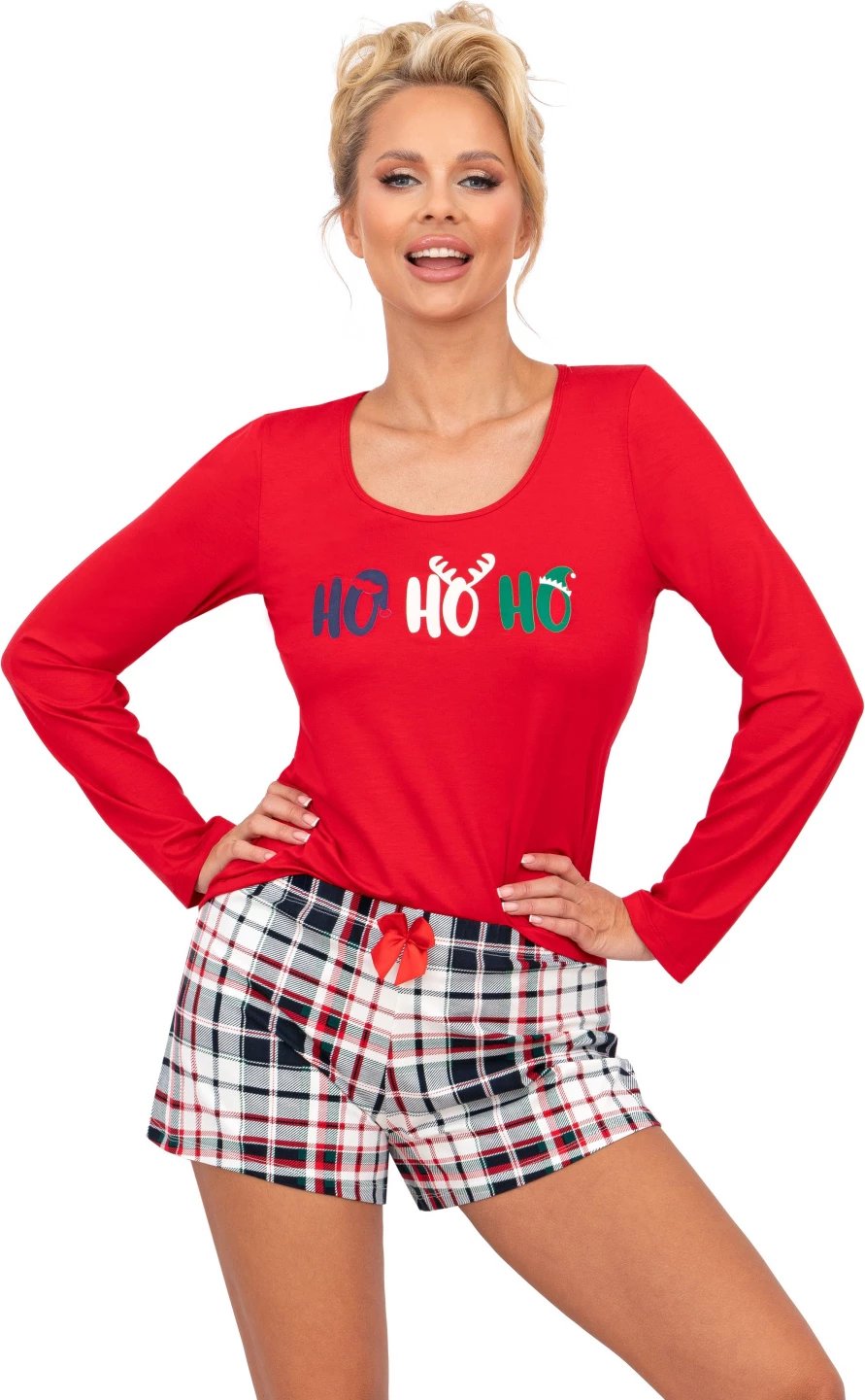 Pizhame femra Donna 203465, të kuqe