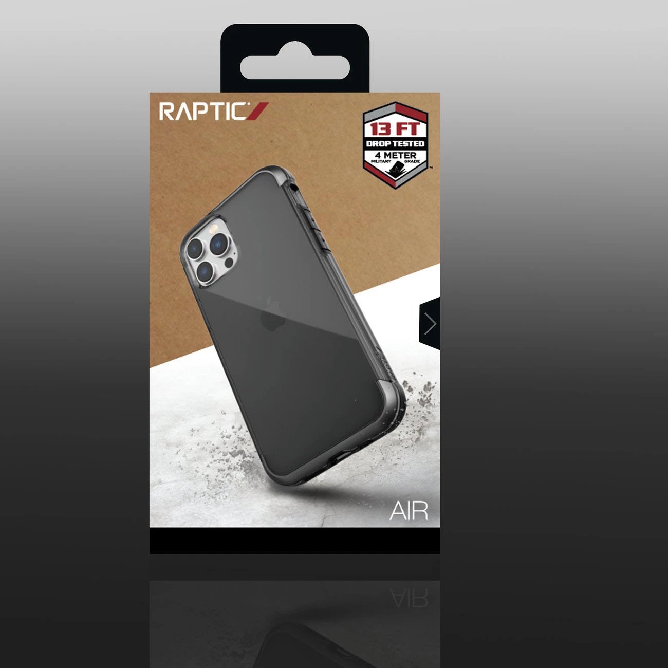 Mbështjellës Raptic X-Doria Air për iPhone 14 Pro Max, i blinduar, i zi