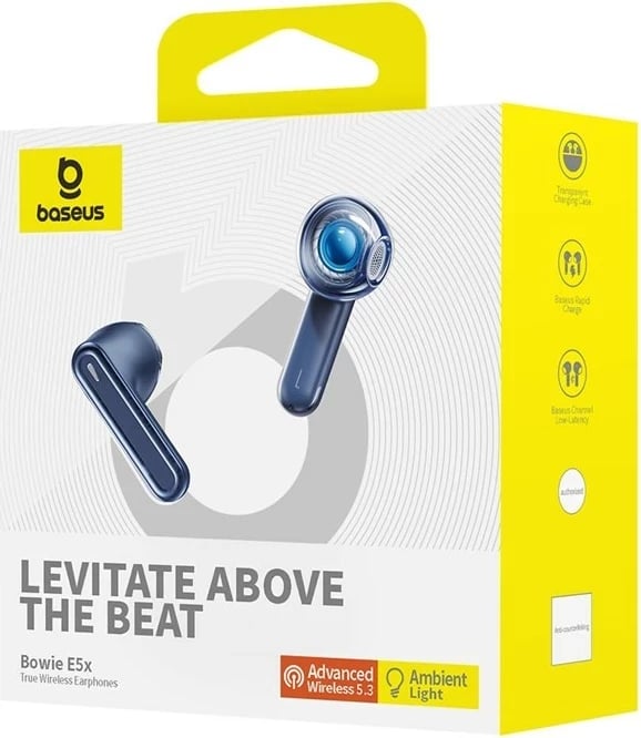 Kufje Baseus Bowie E5X True Wireless Stereo (TWS), Blu