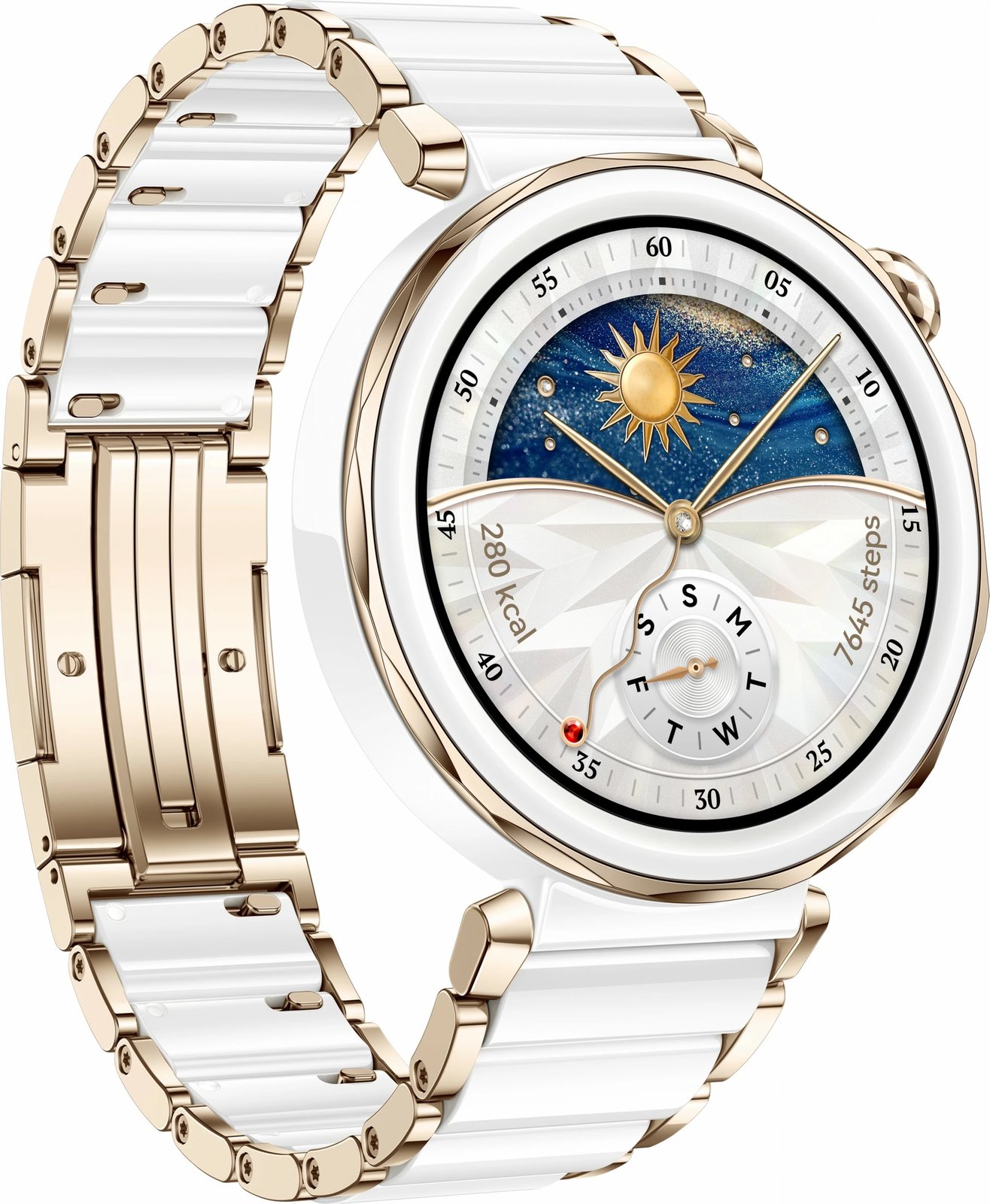 Smartwatch Huawei WATCH GT5 Pro 42mm, AMOLED, GPS, bardhë