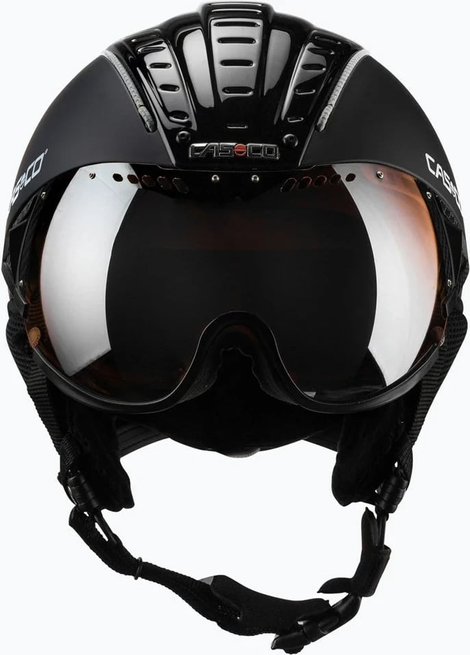 Helmetë ski CASCO SP-2 Carbonic Visor, M, e zezë