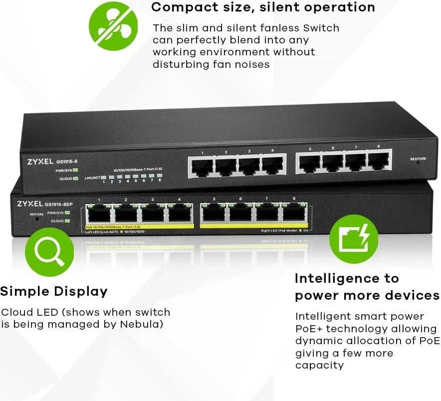 Switch ZyXEL GS1915-8 i zi