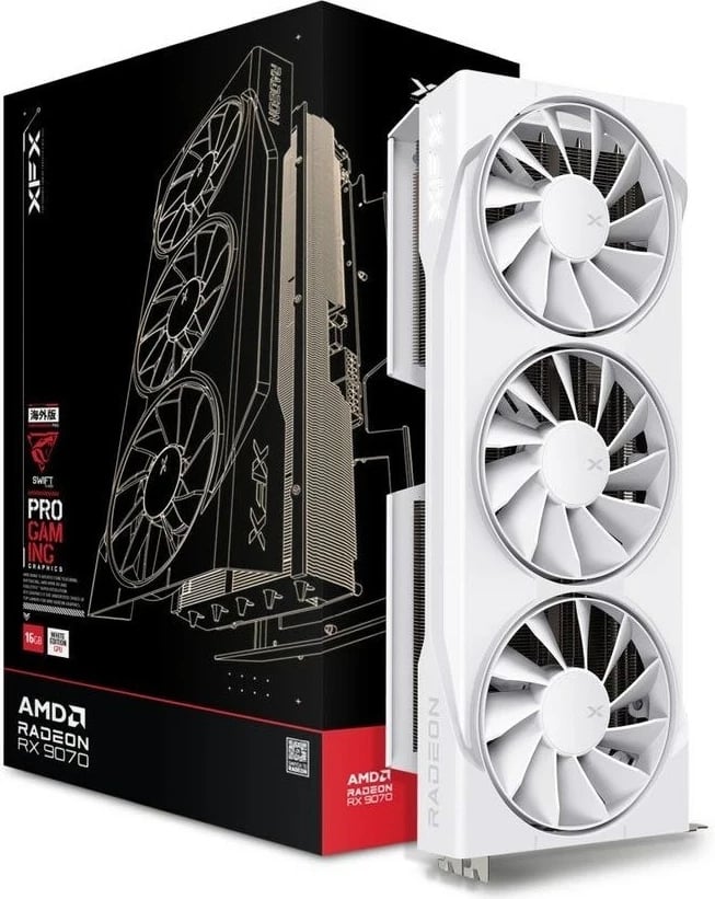 Kartelë grafike XFX Swift RX 9070, 16 GB, e bardhë