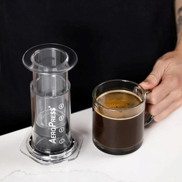Aparat manual për kafe AeroPress Clear, 250 ml, Transparent
