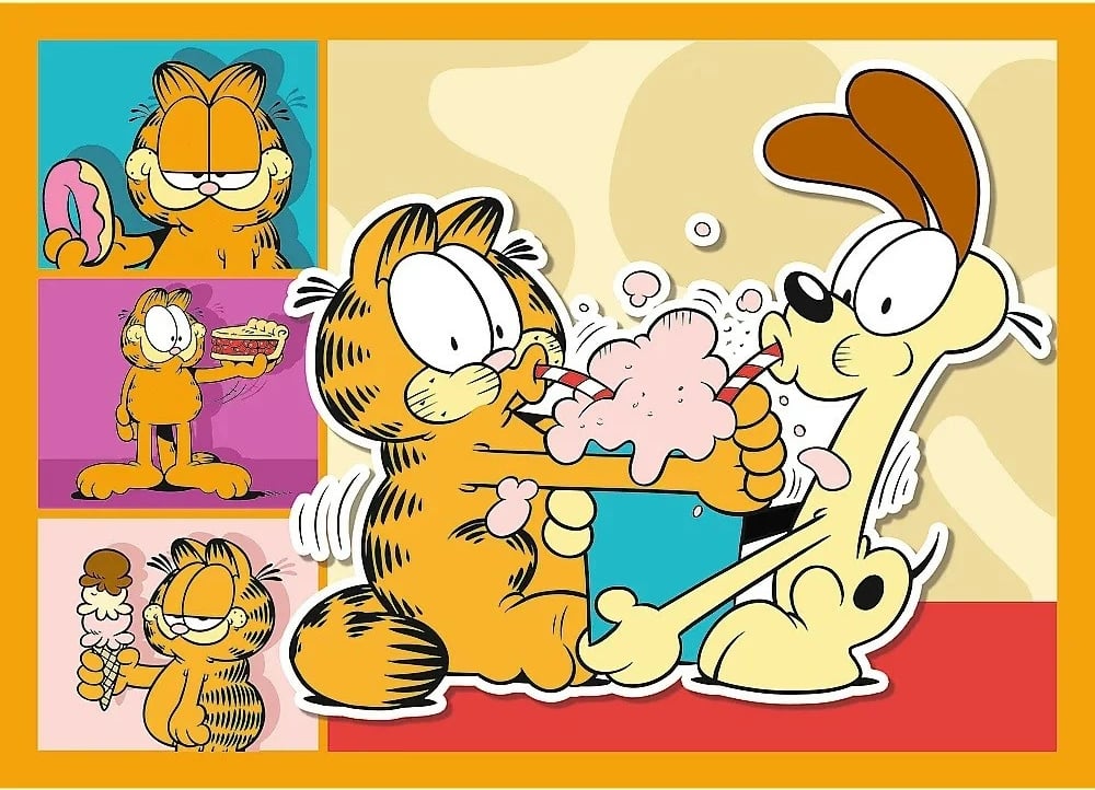 Puzzle 4n1 Trefl Garfield loves lasagna, 207 pjesë, për fëmijë