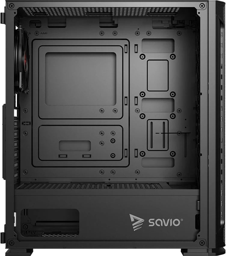 Kasë kompjuteri SAVIO Shadow X2, Mesh/Glass, E zezë