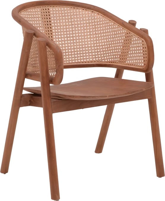 Karrige Anlene dru tik natyral ratan natyral 62x54x82cm