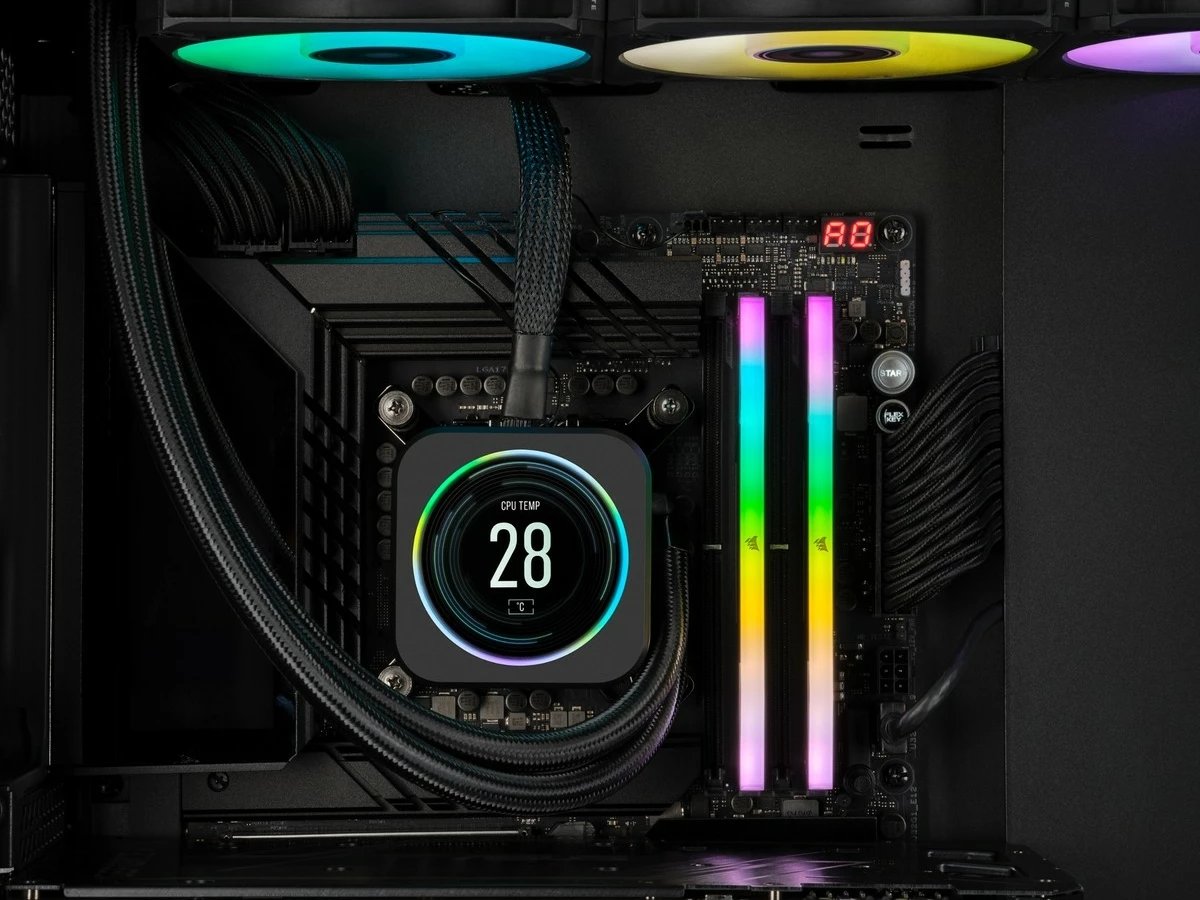 RAM Memorje Corsair Vengeance RGB 32GB (2x16GB) DDR5 6200, e zezë