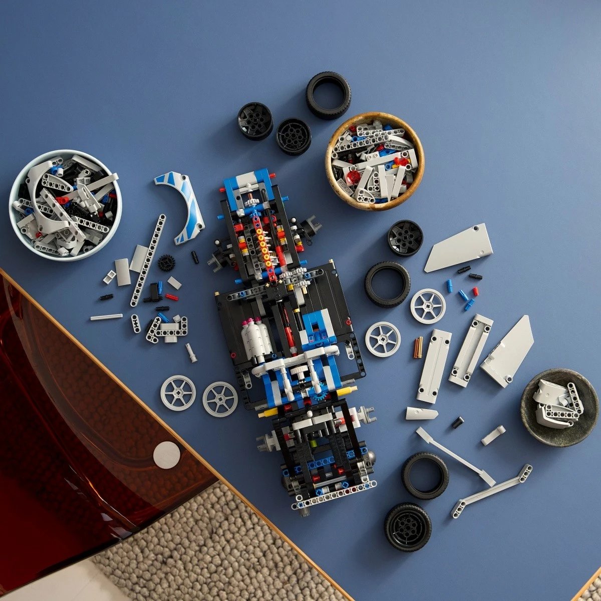 Set ndërtimi LEGO Technic Nissan Skyline GT-R R34 Fast & Furious, 1410 pjesë, Gri/Blu