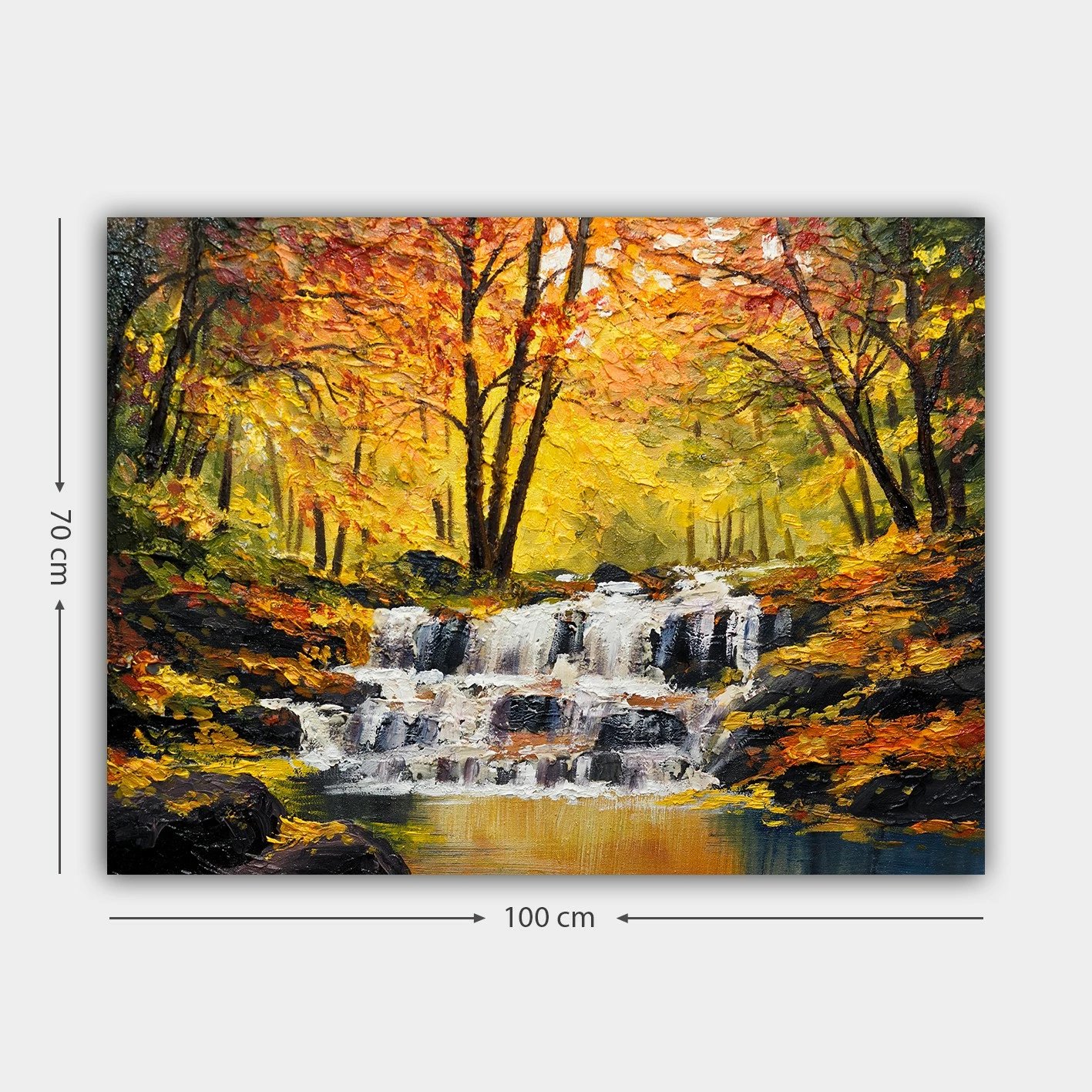 Pikturë dekorative në kanavacë, shumëngjyrëshe, 70x100cm