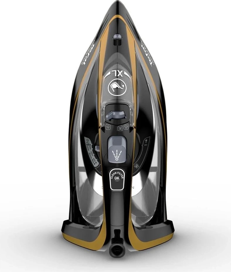 Hekurosje me avull Tefal FV9865 Ultimate Pure, e zezë