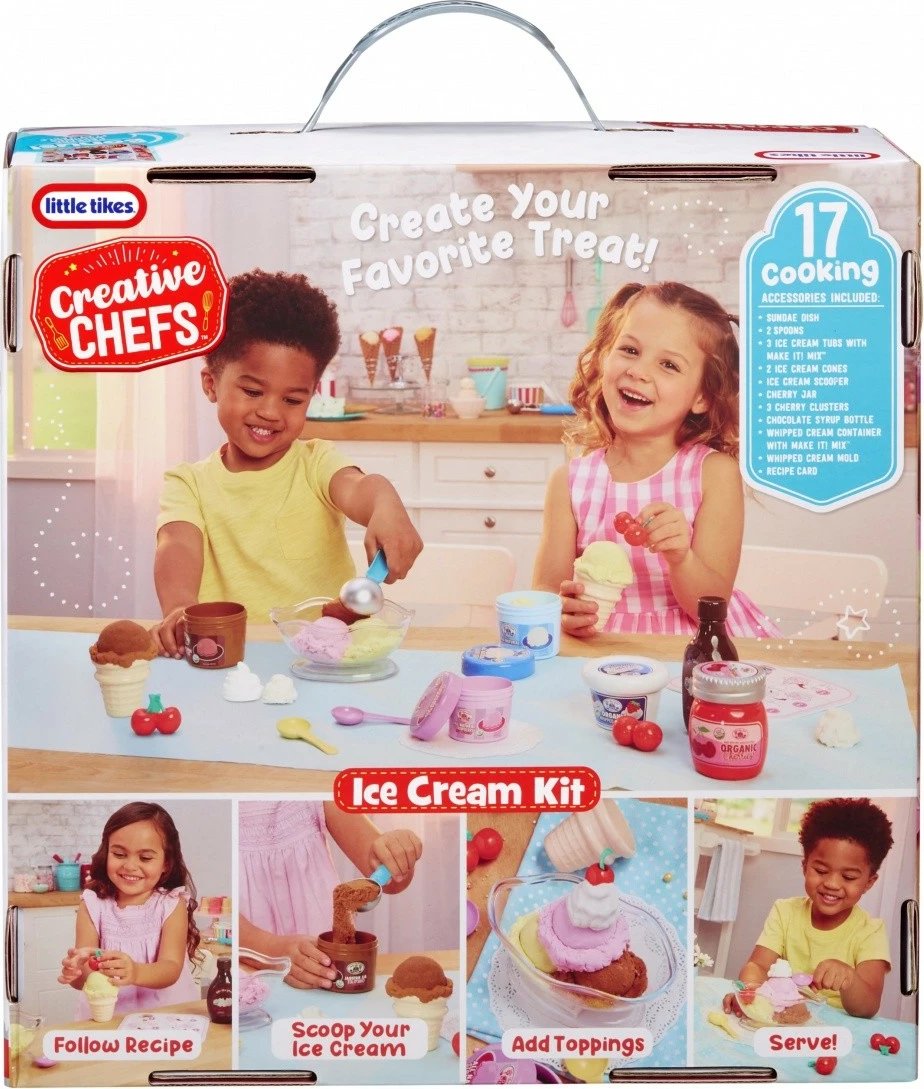 Set akulloreje lodër Little Tikes Creative Chefs me 17 aksesorë, shumëngjyrësh