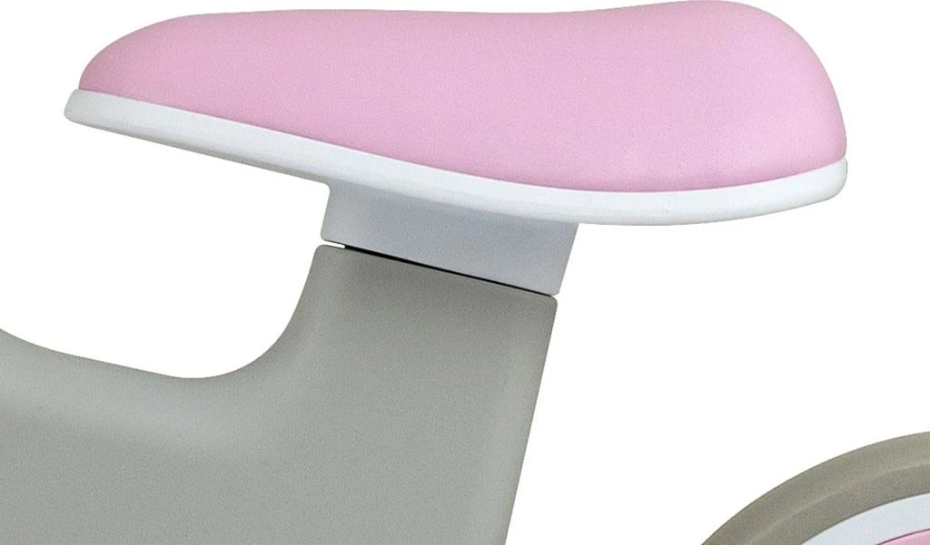 Bicikletë pa pedale për fëmijë, Milly Mally Velo, rrota 7 inch, kornizë plastike e lehtë, ngjyrë rozë