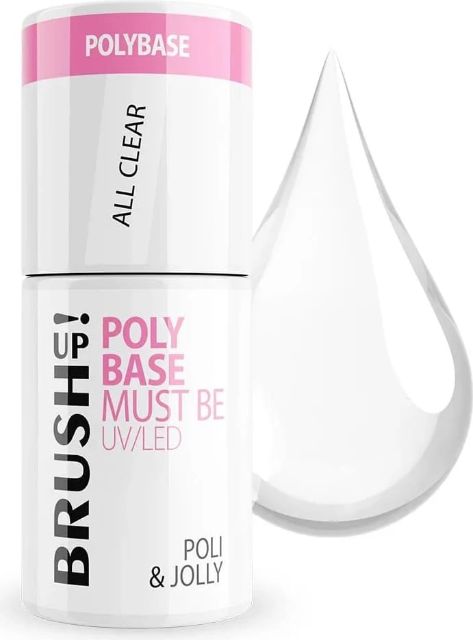 Bazë për thonj BrushUp! Poly Base Hybrid Poli & Jolly për femra 5g