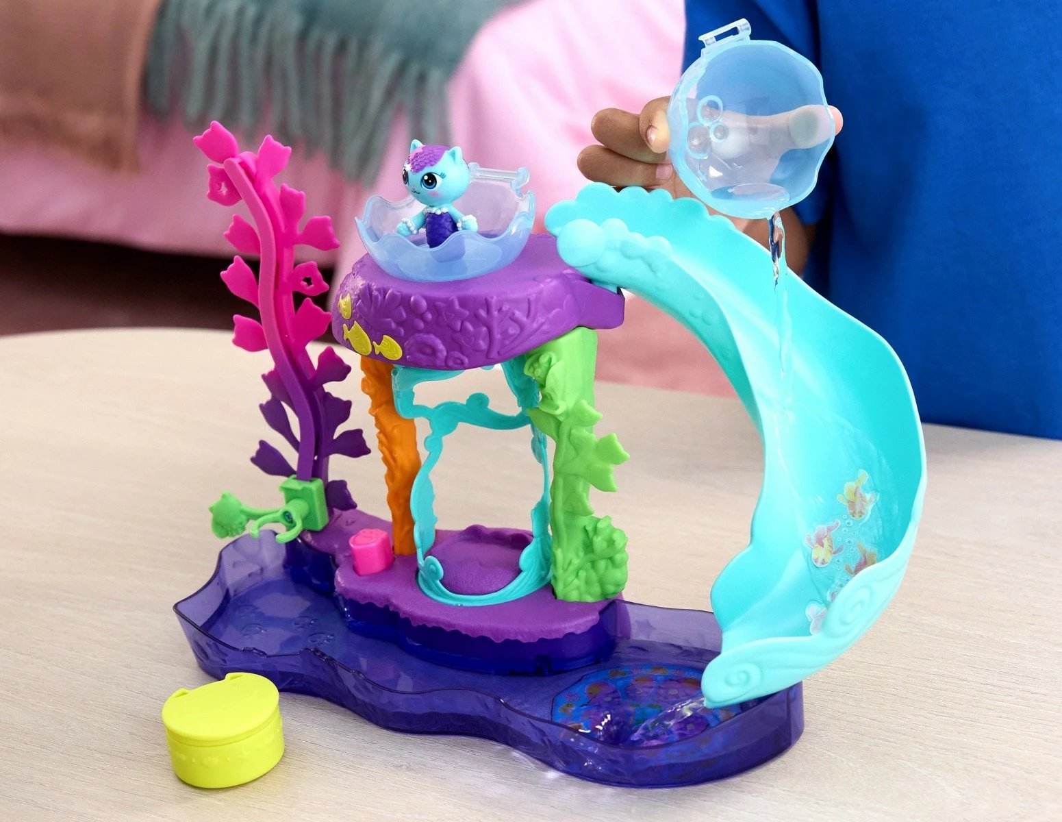 Set lojërash, Spin Master Gabby's Dollhouse 6074401, akuarium i madh me sirenë dhe rrëshqitëse, me aksesorë dhe figurë, 3+ vjeç, shumëngjyrësh, set