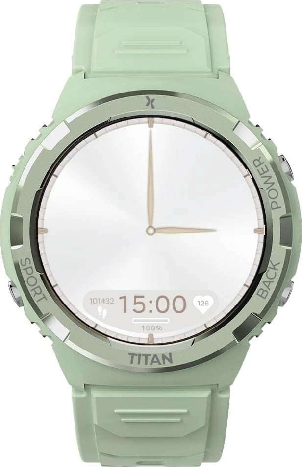 Smartwatch Maxcom FW100 Titan Valkiria, 1.3" AMOLED, 64 MB, Mint