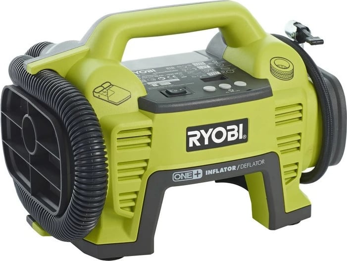 Kompresor me bateri Ryobi R18I-0, portativ, zi/gjelbër