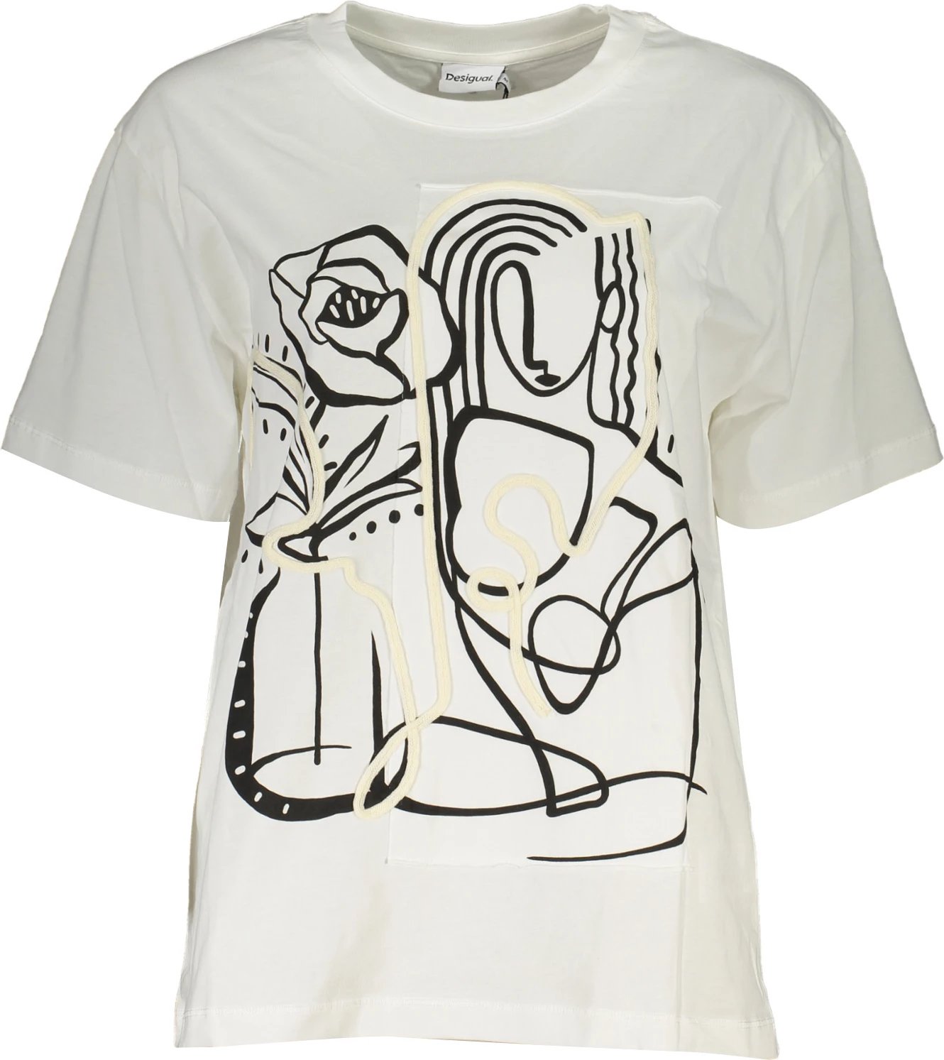 Maicë femra Desigual, e bardhë