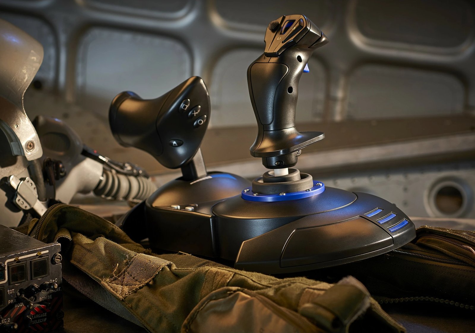 Joystick Thrustmaster T.Flight Hotas 4, PC, PlayStation 4, USB 2.0, i zi, blu