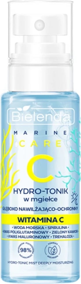 Tonic në spray për fytyrë Bielenda C Marine Care Deep Hydrating Hydro-Tonic për femra 100ml