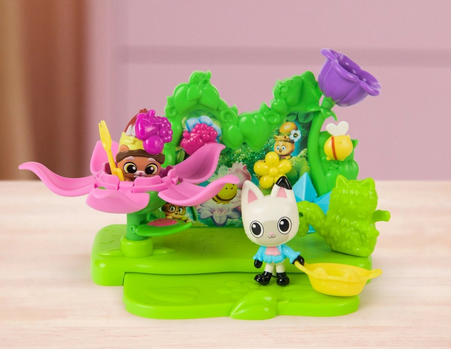 Set lodrash Gabby's Dollhouse Garden Story, Spin Master, 12 pjesë, plastikë, shumëngjyrësh