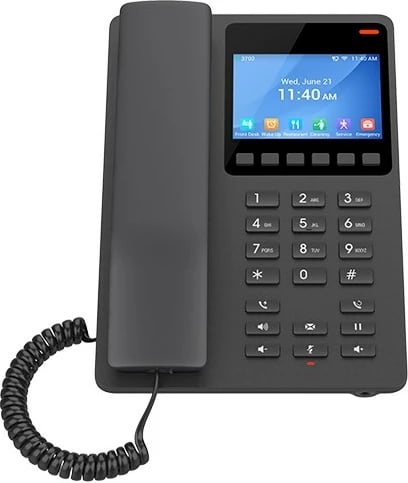 Telefon IP Grandstream GHP631, LCD, Wi-Fi, 2 linja, i zi