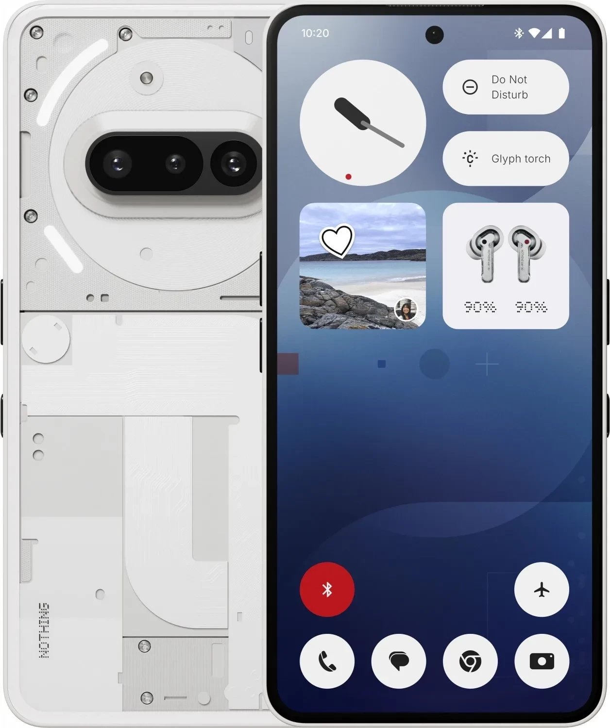 Celular Nothing Phone 3a 12/256GB bardhë