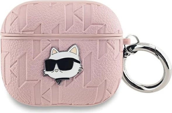 Mbështjellës Karl Lagerfeld Choupette Head për AirPods 3, rozë