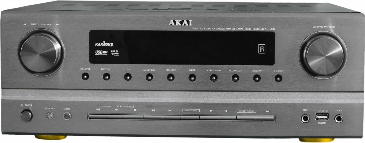Amplituner AKAI AS005RA-750, Bluetooth, FM tuner, Argjend
