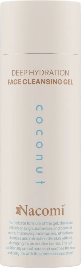 Xhel për pastrim fytyre për femra Nacomi Deep Hydration Face Wash Gel Coconut 150ml