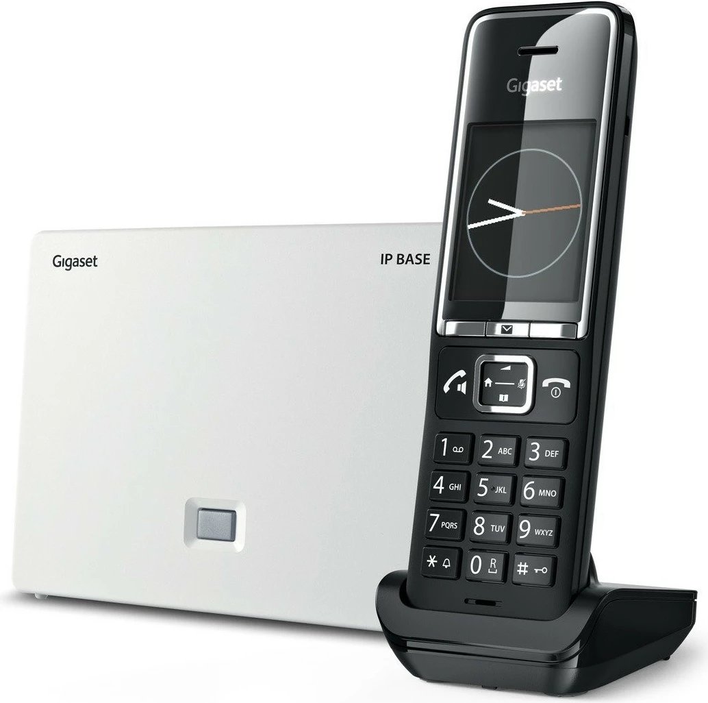 Telefon pa tela VoIP Gigaset COMFORT 550A IP BASE, i zi/bardhë