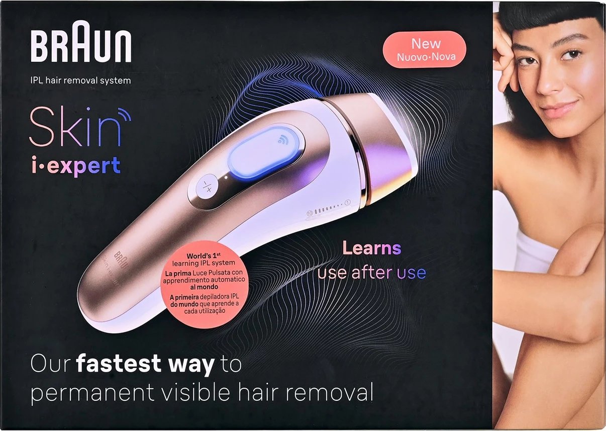 Pajisje depilimi Braun Skin i-expert PL7147, IPL, e bardhë/rozë e artë