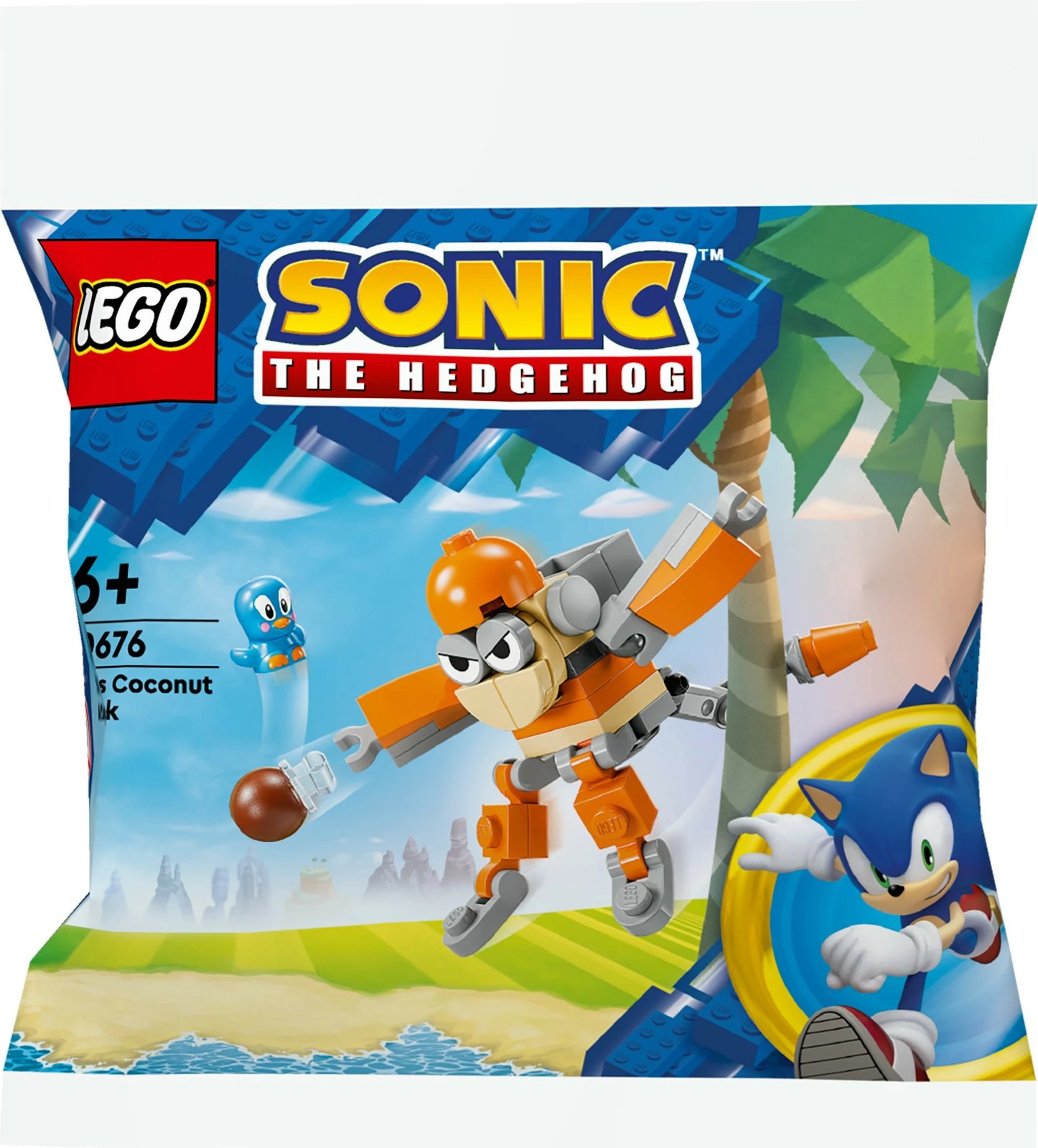 Set ndërtimi LEGO Sonic the Hedgehog 30676 Kikis Kokosnussattacke, multingjyrësh