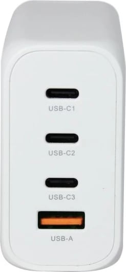 Adapter ALLNET GaN Pro 200W, 1x USB Typ-A QC, 3x USB Typ-C, EU Plug