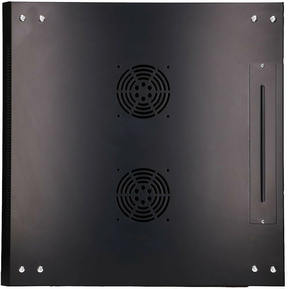 Kasë muri Extralink EX.2893 për server, 4U, 600x600 mm, e zezë, me derë xhami